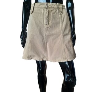 2000s Marc Jacobs Khaki Cargo Mini Skirt | Size 6
